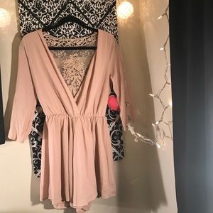 Dainty Hooligan Blush Romper