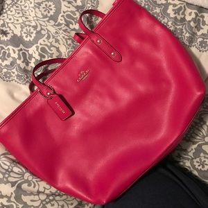 Pink coach purse