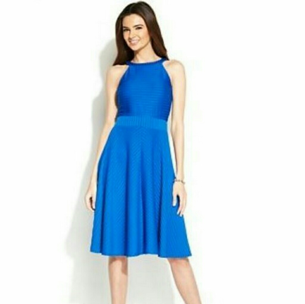 Alfani Halter Dress- Cobalt Sea 16W