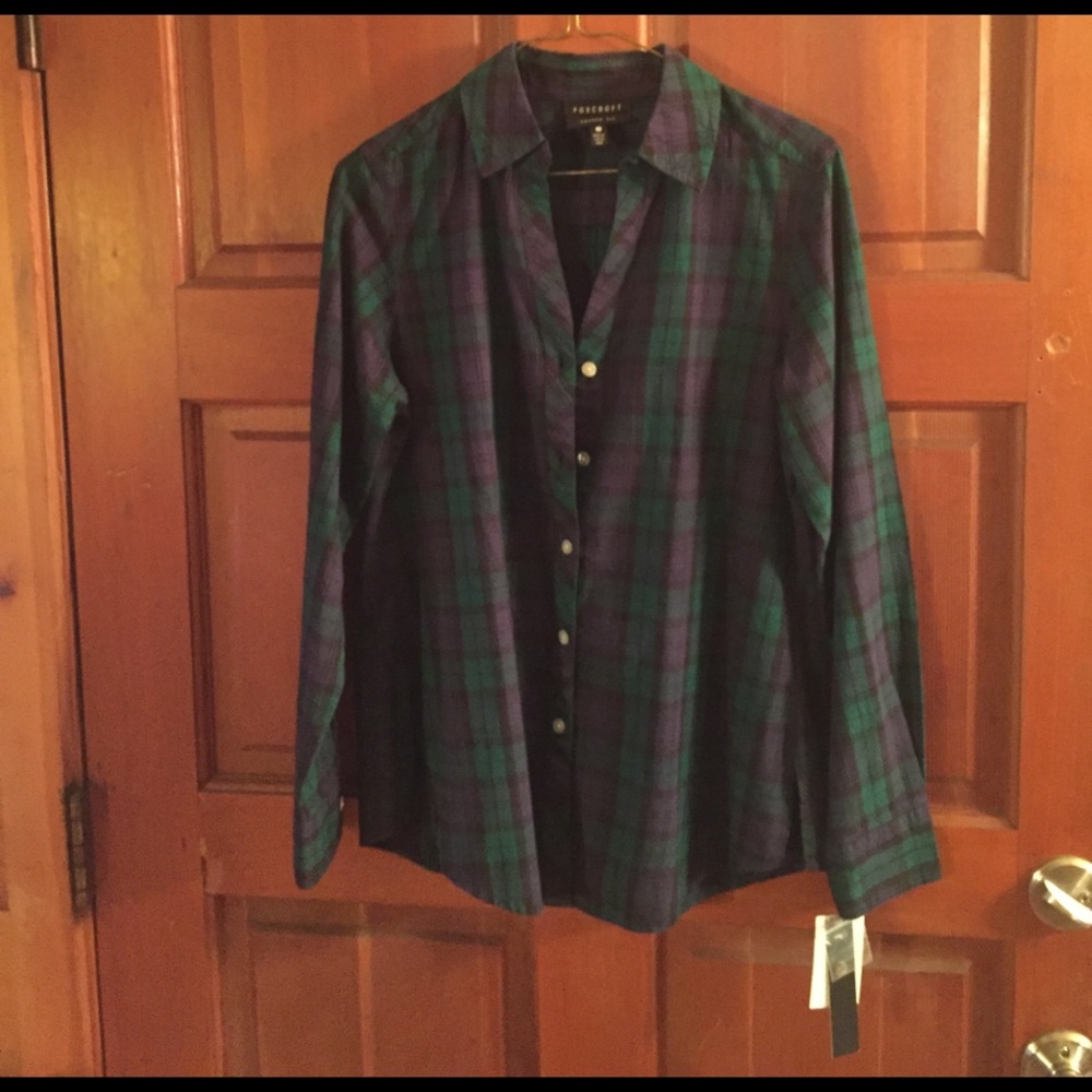 Green and black flannel
