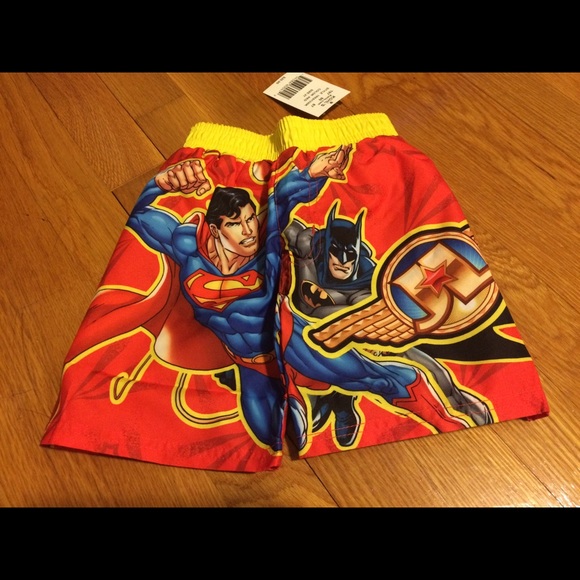 Justice League Superhero Swim Trunks 2T $30 NWT - Picture 2 of 2