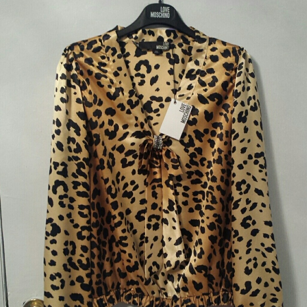Moschino BNNW Leopard Top