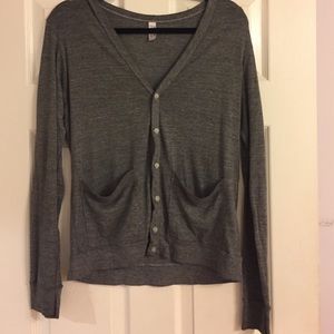 American Apparel Grey Cardigan