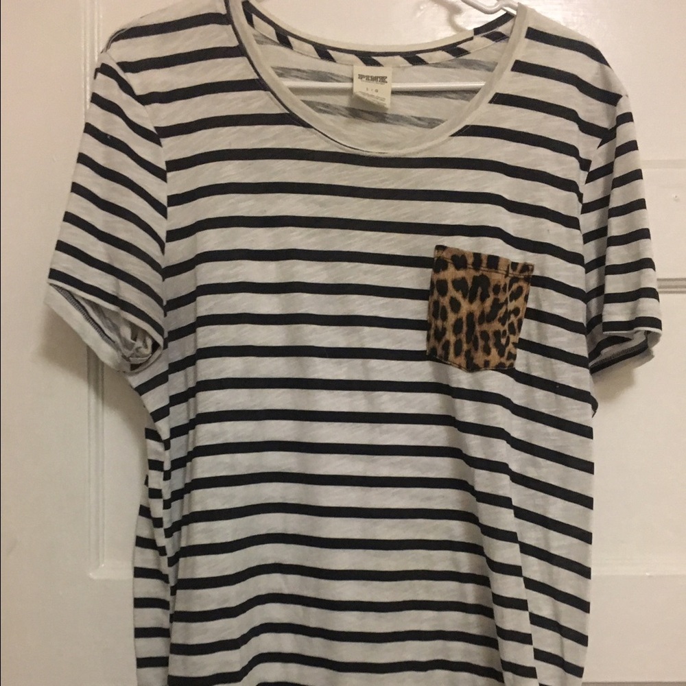 PINK striped tee