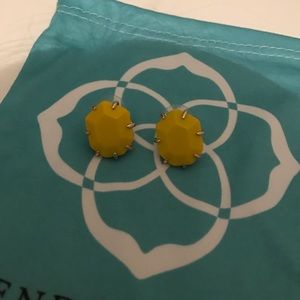 Morgan stud Kendra Scott earrings, Mustard yellow