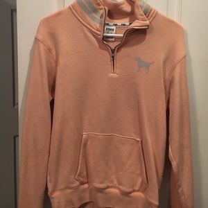 Pink sweatshirt/zip up