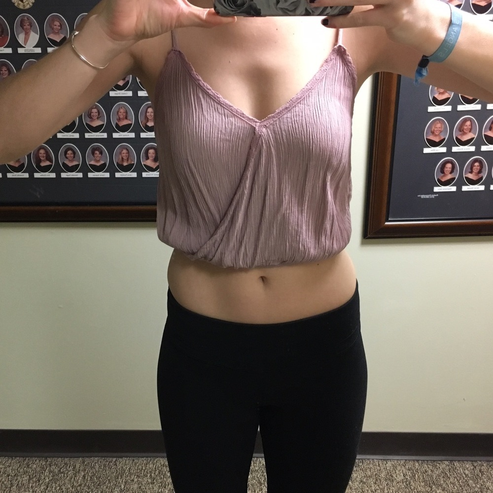 Light purple crop top