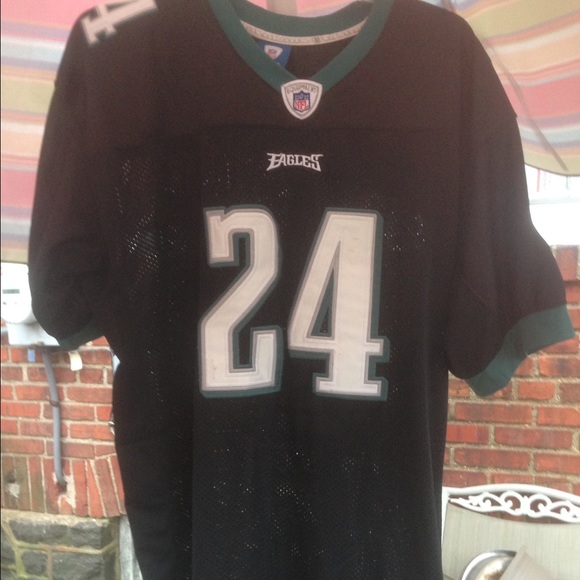 Eagles Jersey #24 Asomugha Reebok Authentic SZ 54 - Picture 1 of 4