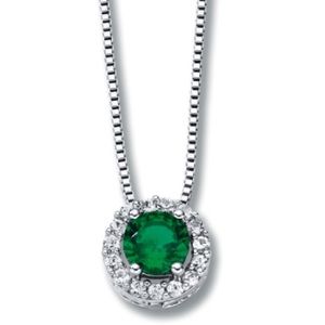 Kay Jewelers Emerald pendant w/ matching earrings
