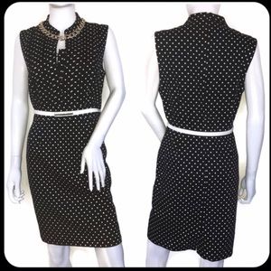 TAHARI ARTHUR S. LEVINE Polka Dot Fit & Flare