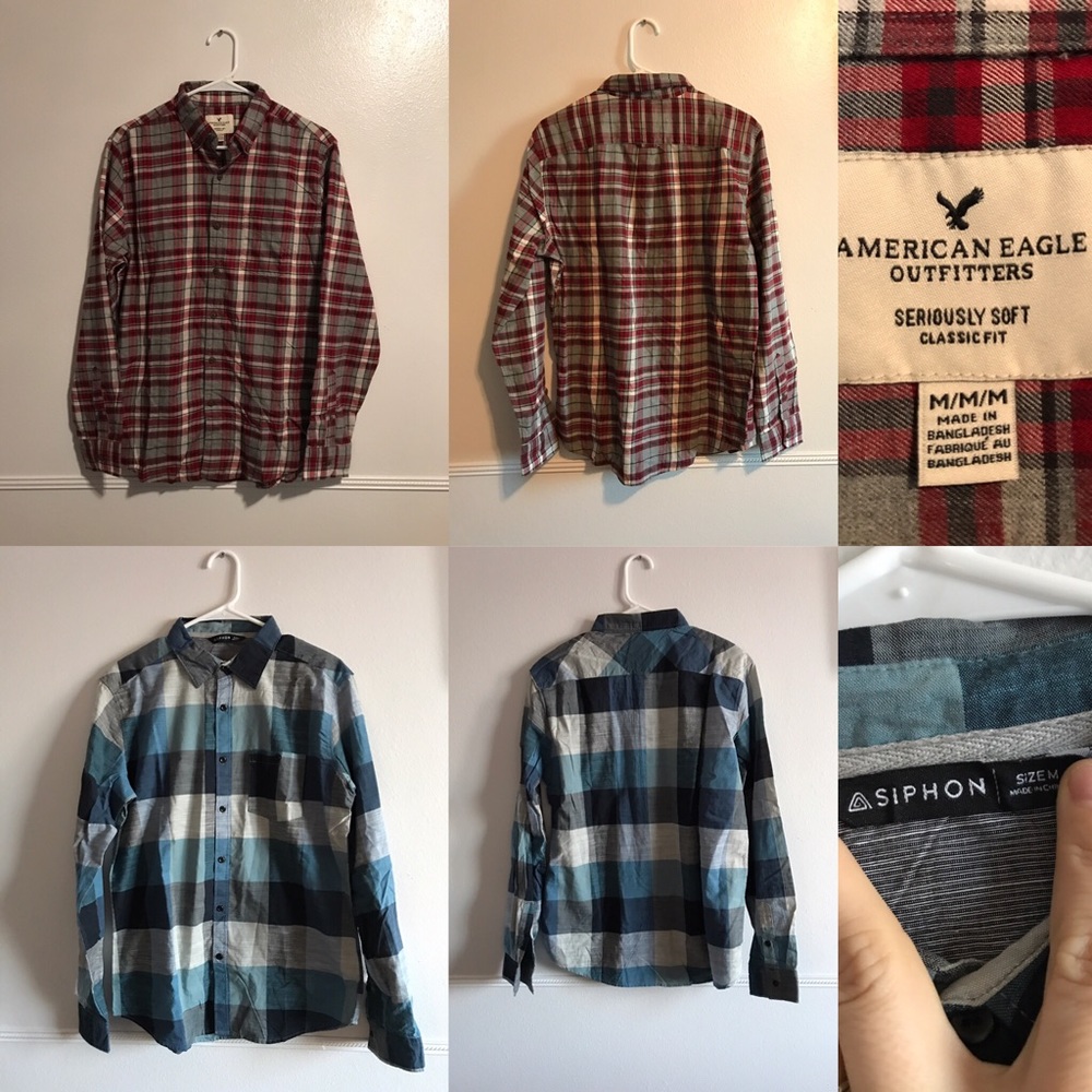 Men's Button Up Shirts includes both
