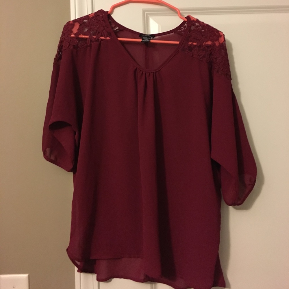 Maroon Blouse