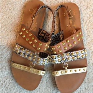 Studded strappy sandals