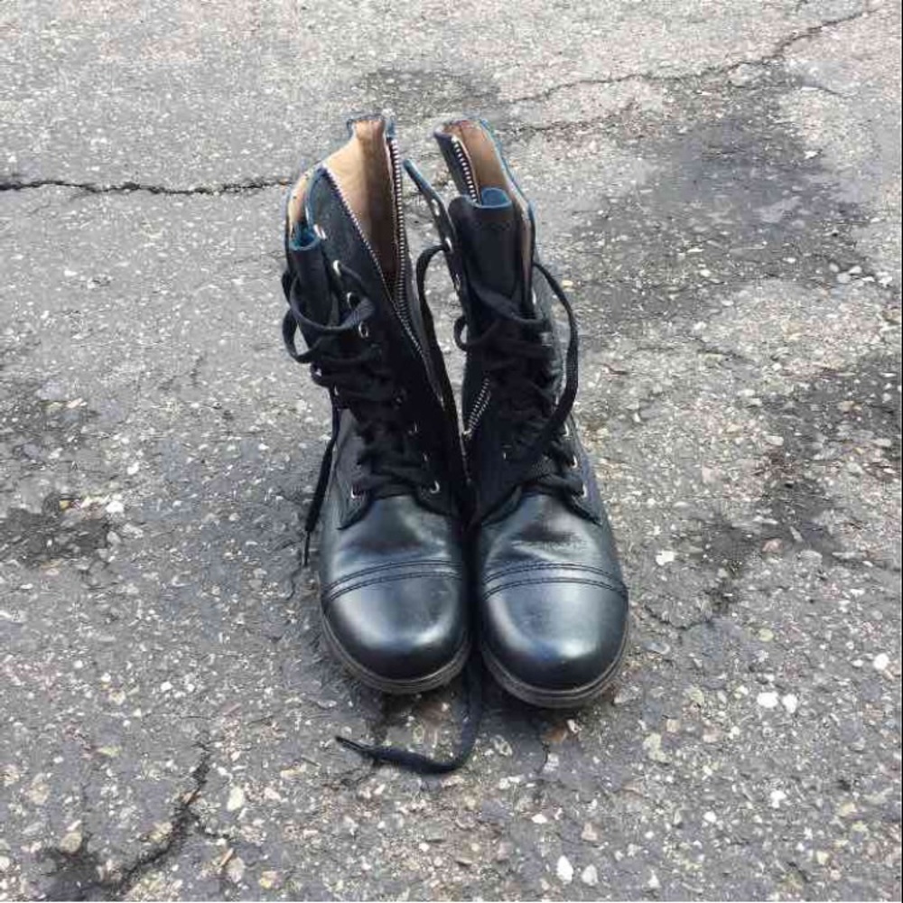 Blue Steve Madden boots