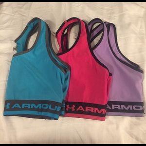 3 Under Armour Compression Sports Bra's