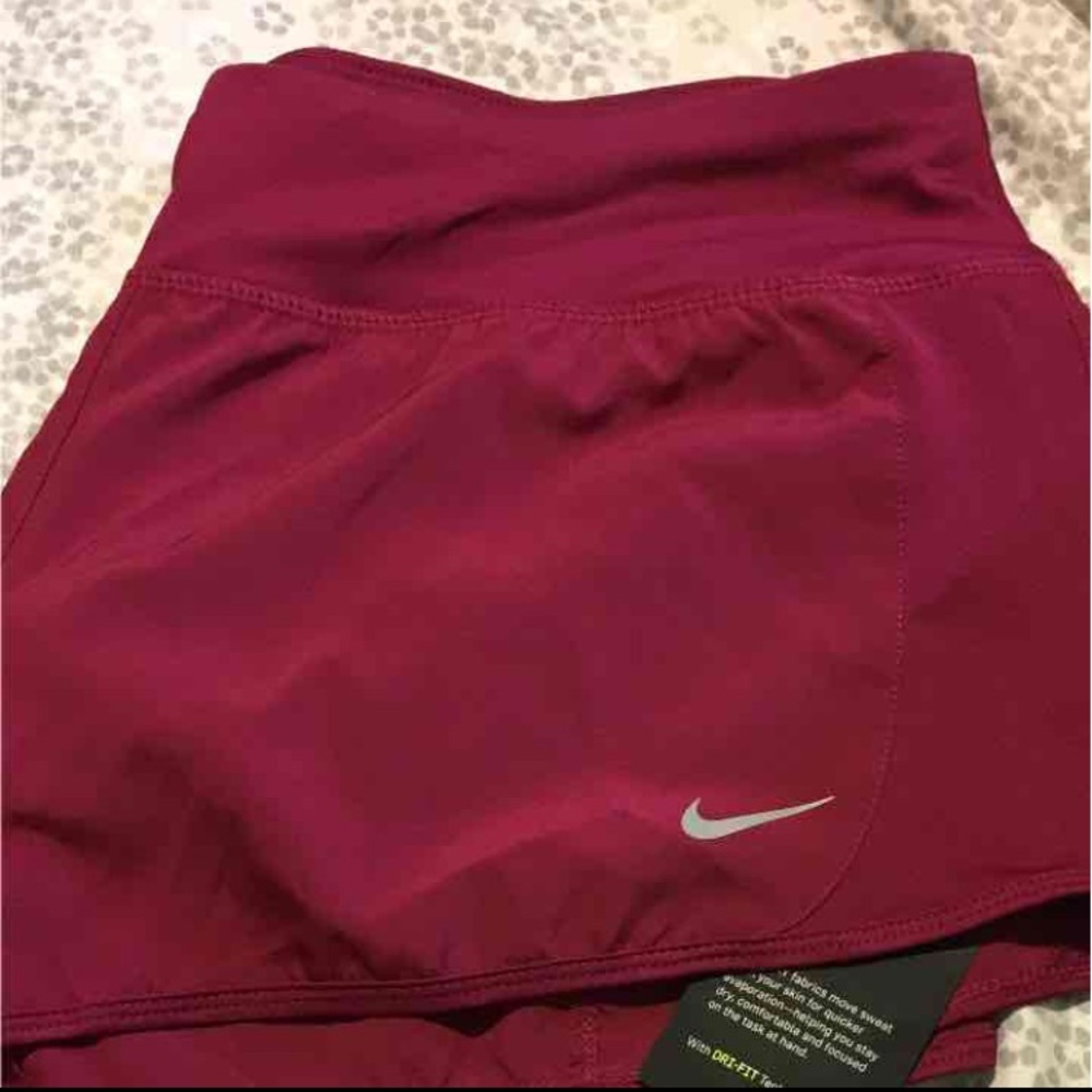 NWT Burgundy Nike Dri Fit Shorts!