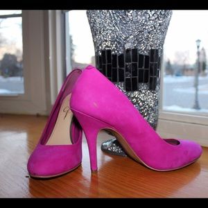 Jessica Simpson Pink Suede Heel