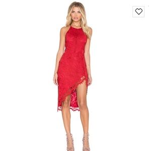 For Love and Lemons Maui Waui Dress in Red