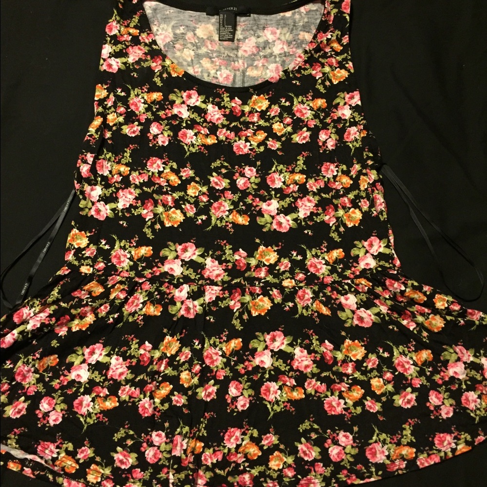 Forever 21 Flower Print Shirt