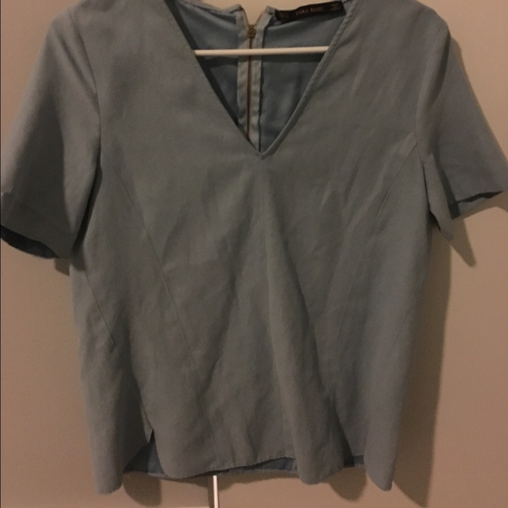 Zara suede top