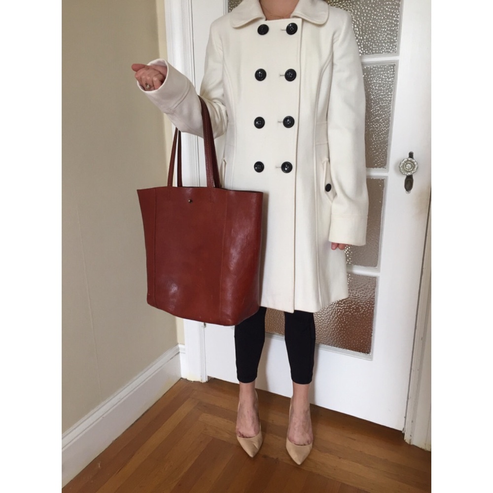 White pea coat