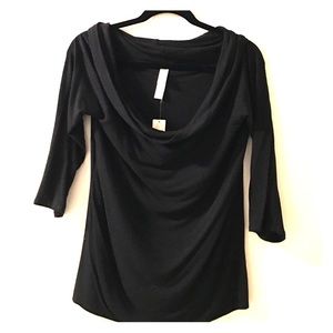 NWT!!! Anthropologie Sweater, Cowl-Neck, Black