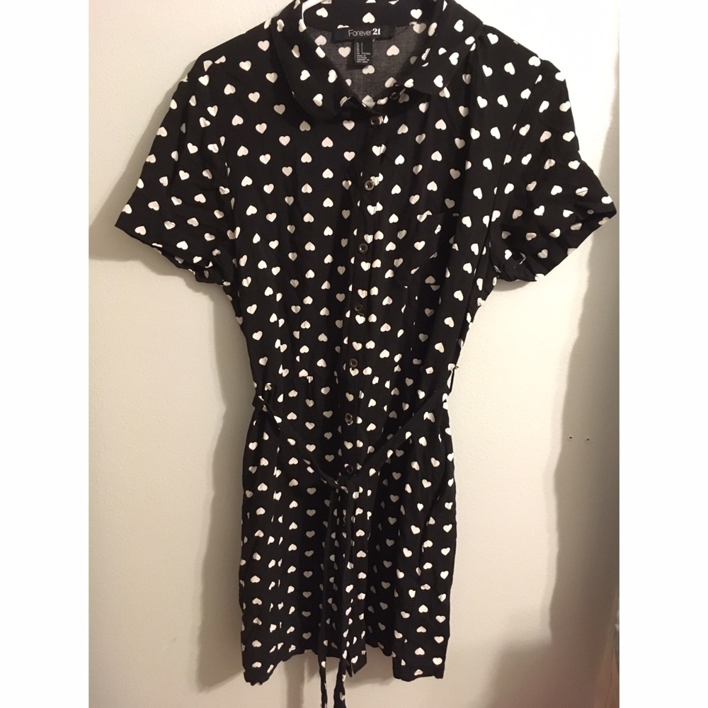 Forever 21 hearts shirt dress