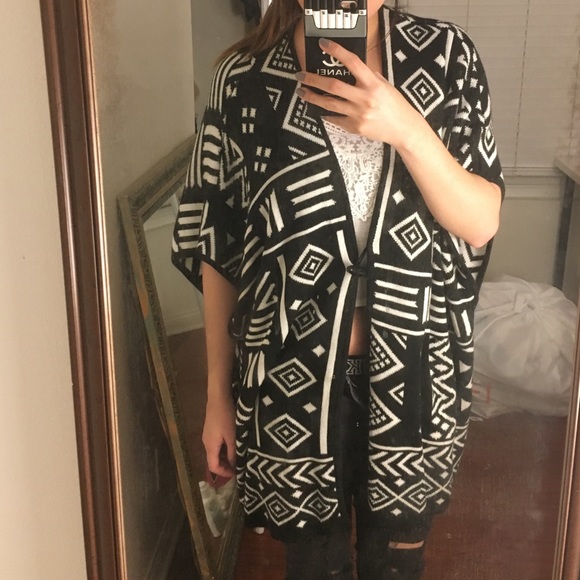 Patterned Open front cardigan - Picture 3 of 3