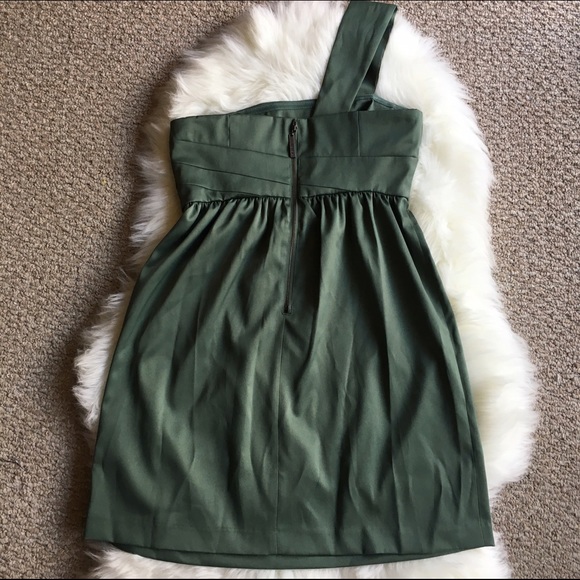 Green One Strap Embellished KENSIE Mini Dress - Picture 3 of 8