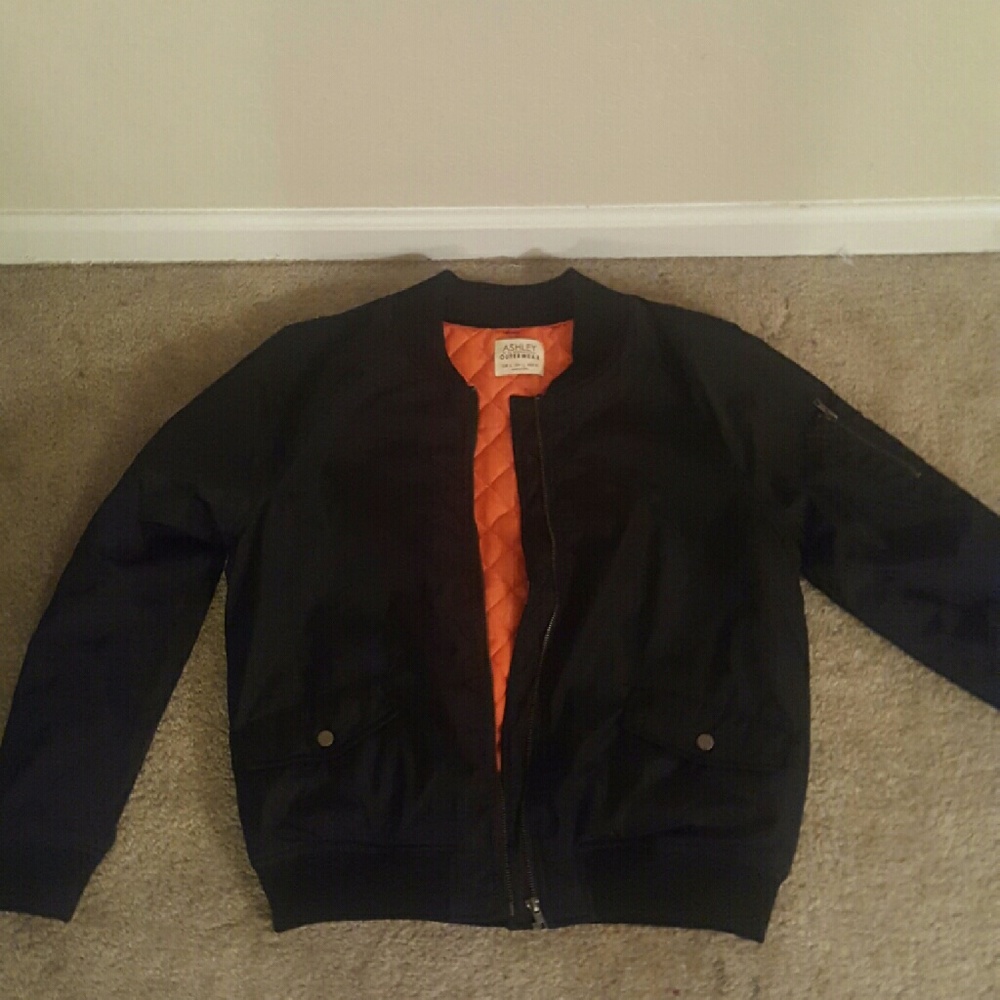 Black bomber jacket