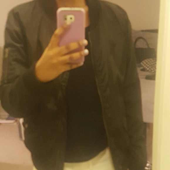 Black bomber jacket - Picture 2 of 2