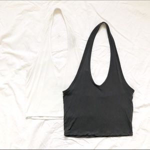 AEO Soft & Sexy Set of Crop Halter Tanks