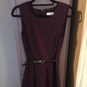 Calvin Klein Plum A Line Dress