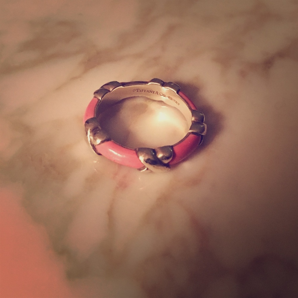 Tiffany & Co. Pink and silver Ring