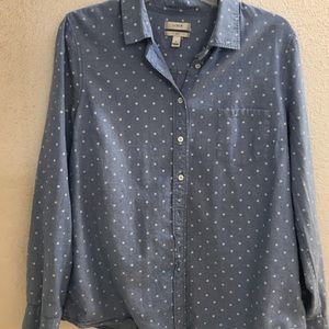 J crew boy polka dot shirt sz 12