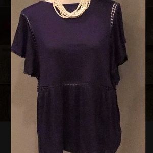 Anthropology Navy Shirt