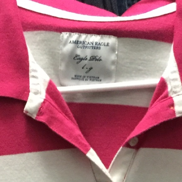 Worn once pink and white polo worn once - Picture 2 of 2