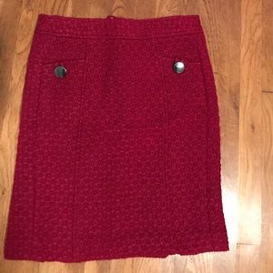 Wool pencil skirt