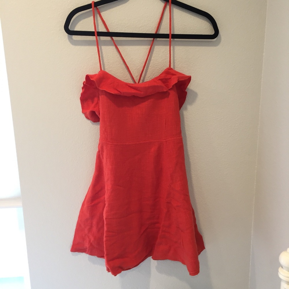 FREE PEOPLE more than a mini lace up dress. NWT.