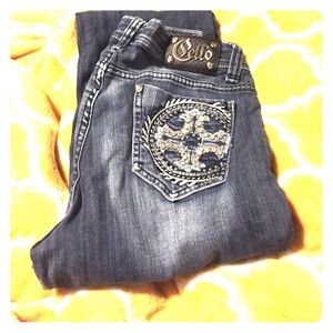 Size 13 Cello studded blue jeans