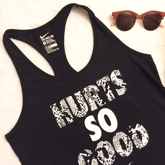 Nike Tops - Nike black workout racer back tank top medium