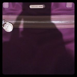 Michael Kors Burgandy Kempton Nylon Tote