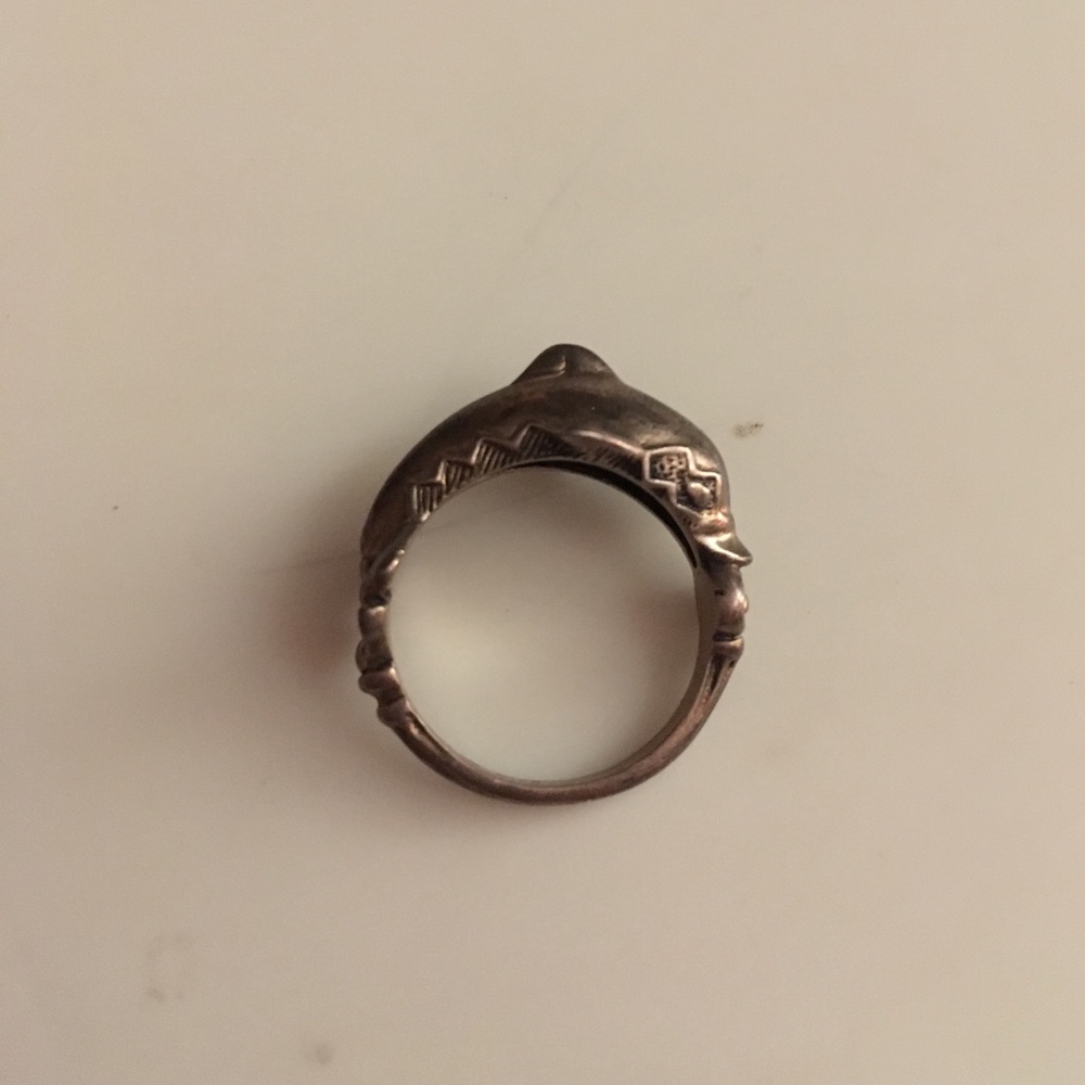Sterling silver dolphin ring