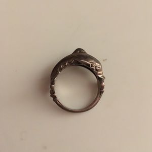 Sterling silver dolphin ring