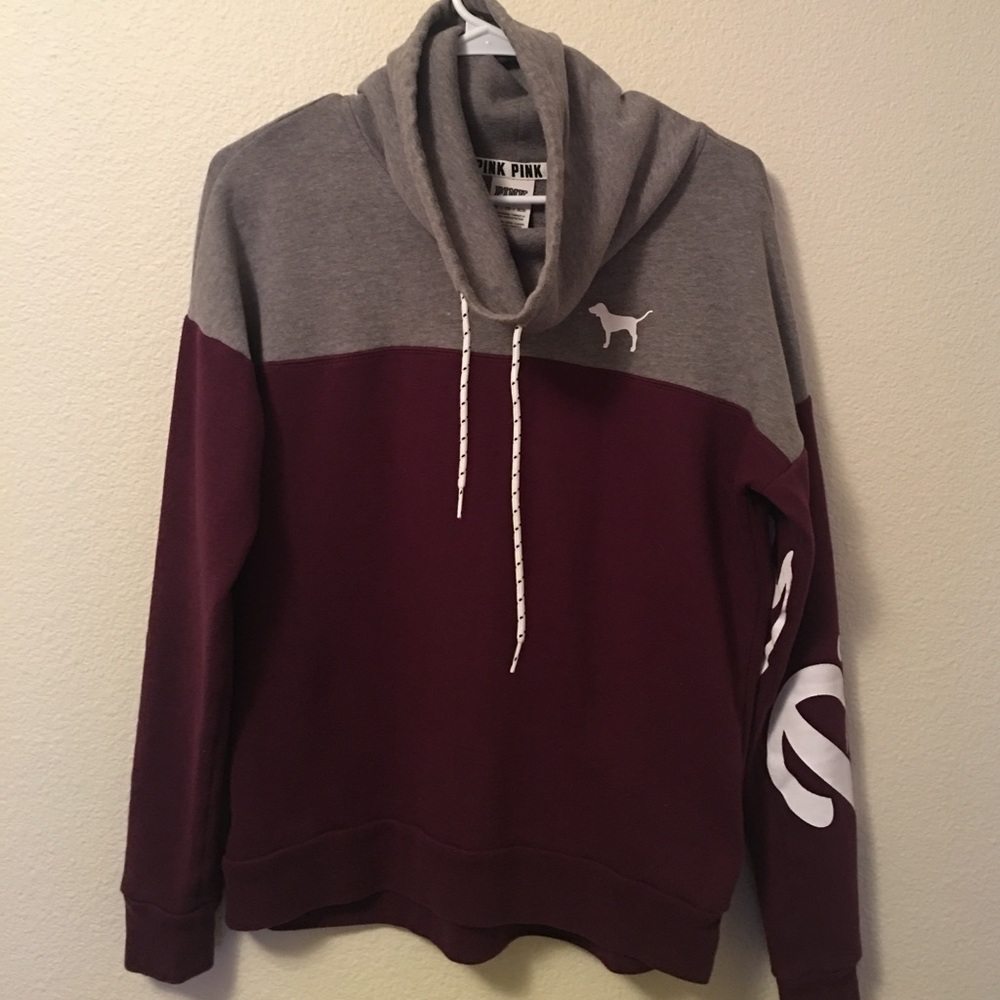 Maroon and Gray Cowl Neck BUNDLE blue jacket