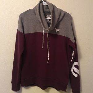 Maroon and Gray Cowl Neck BUNDLE blue jacket