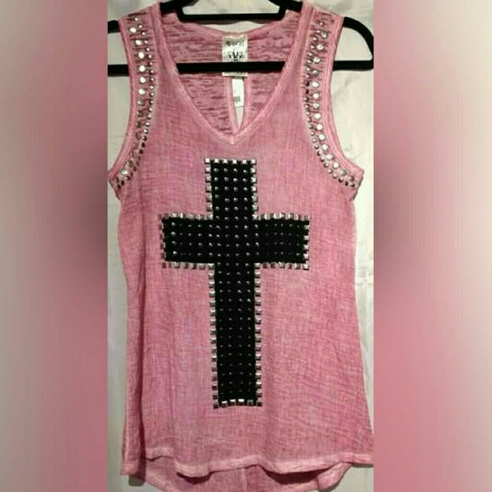 VOCAL studed cross tank