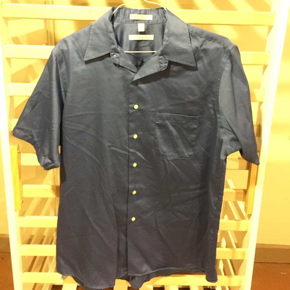 Geoffrey Beene short sleeved button up shirt