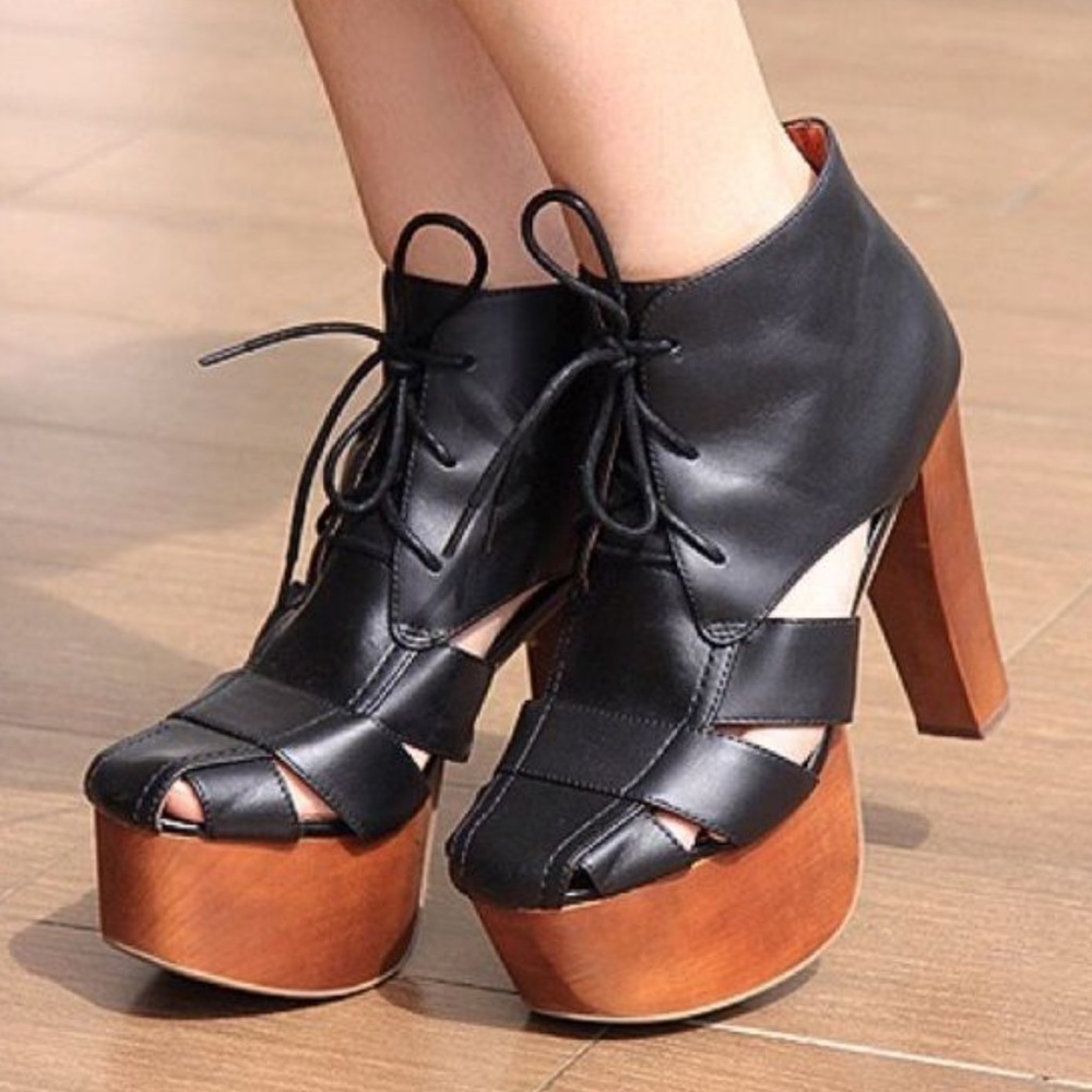 Jeffrey Campbell Ford Wooden Platforms