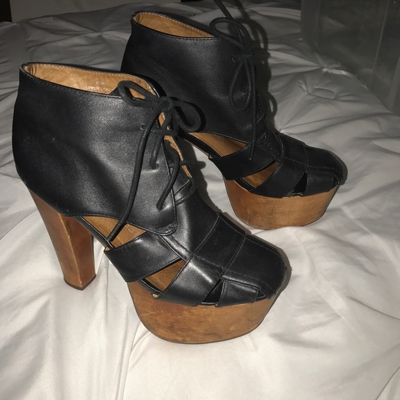 Jeffrey Campbell Ford Wooden Platforms - Picture 3 of 8